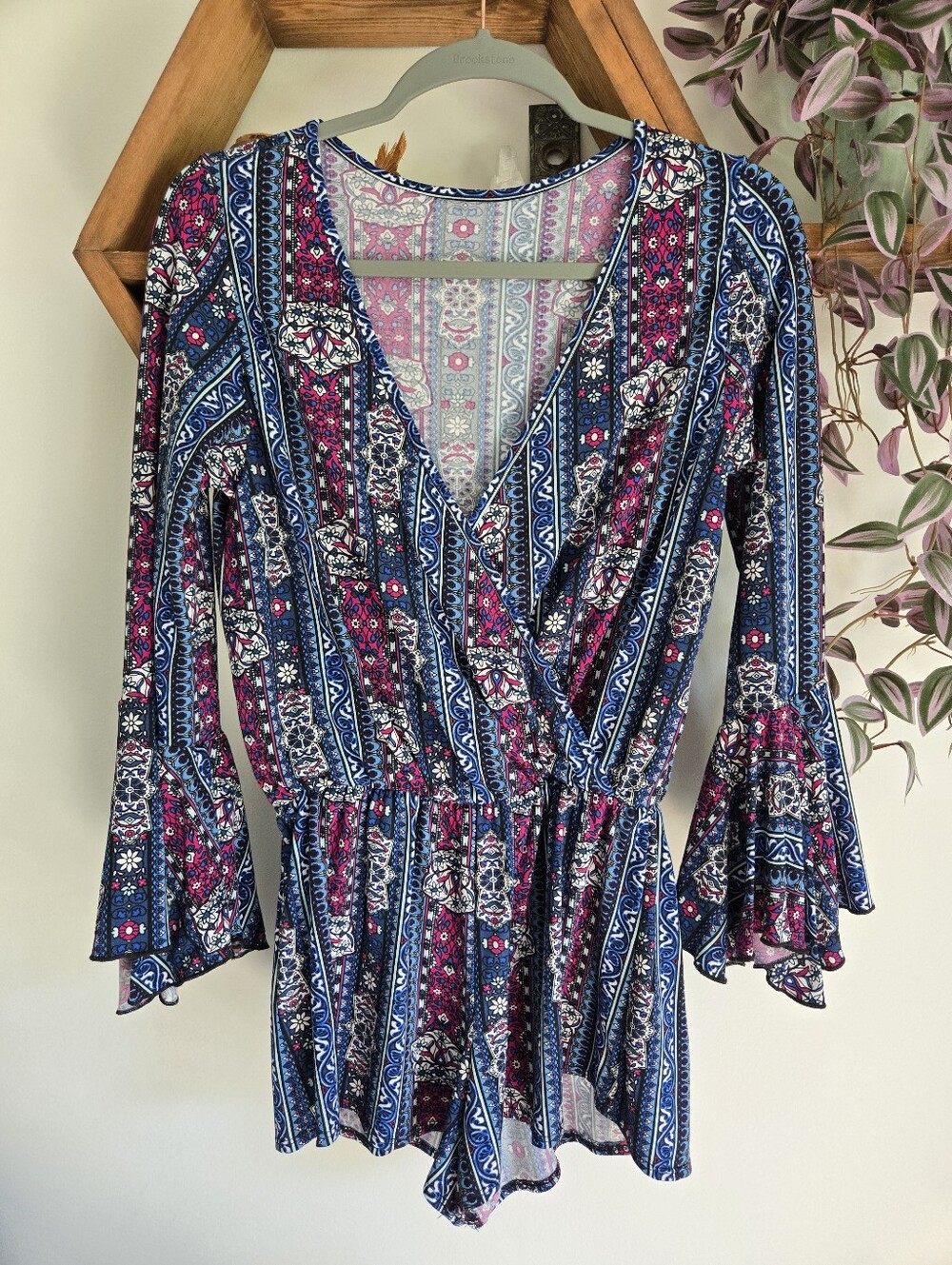 Cheryl bell sleeve romper